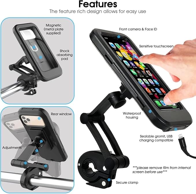 🚴‍♂️ GEEO Waterproof 360° Rotatable Bike Phone Holder