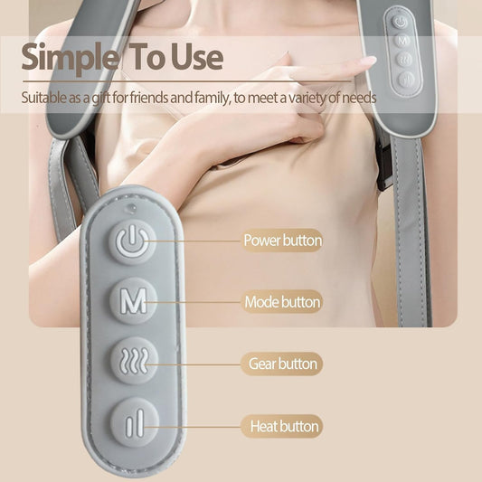Neck And shoulder Back massager with Heat Deep Kneading Massage for Neck Back shoulde